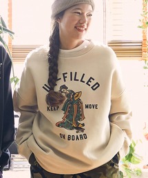 msw1392- JAPAN TATOO GEIKOBIG SILHOUETTE CREW SWEAT スウェット