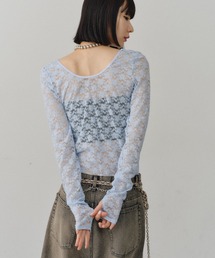 yae（ヤエ）の「2way lace top／2wayレーストップス（Tシャツ/カットソー）」