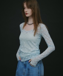 yae | 2way lace top／2wayレーストップス(Tシャツ/カットソー)