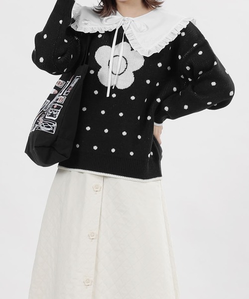 MARY QUANT（マリークワント）の「デイジーサインロゴフリル 付襟