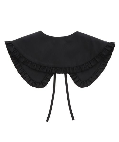 MARY QUANT（マリークワント）の「デイジーサインロゴフリル 付襟（付け襟・レディース・ブラック/ホワイト・FREE）」の5枚目の写真