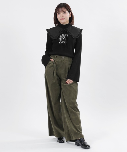 MARY QUANT（マリークワント）の「デイジーサインロゴフリル 付襟（付け襟・レディース・ブラック/ホワイト・FREE）」の8枚目の写真