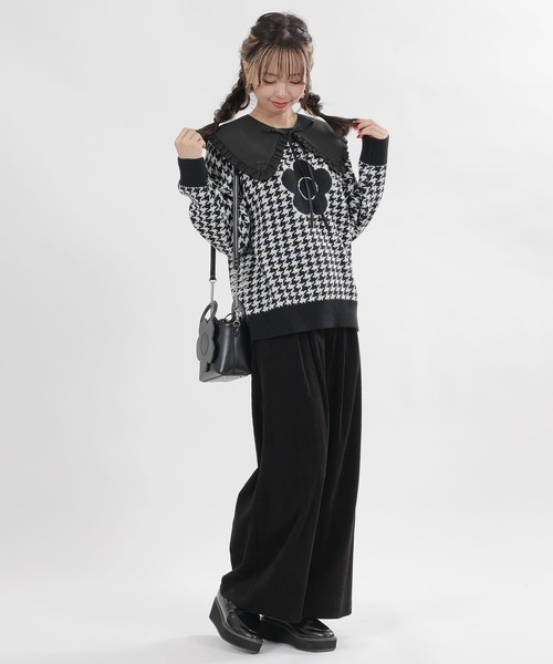 MARY QUANT（マリークワント）の「デイジーサインロゴフリル 付襟（付け襟・レディース・ブラック/ホワイト・FREE）」の10枚目の写真