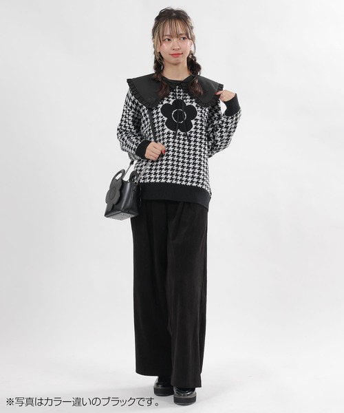 MARY QUANT（マリークワント）の「デイジーサインロゴフリル 付襟