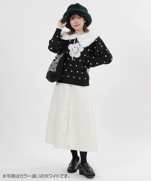MARY QUANT（マリークワント）の「デイジーサインロゴフリル 付襟（付け襟・レディース・ブラック/ホワイト・FREE）」の17枚目の写真