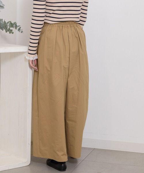 セール】サイドボタンタックワイドパンツ（その他パンツ）｜POU