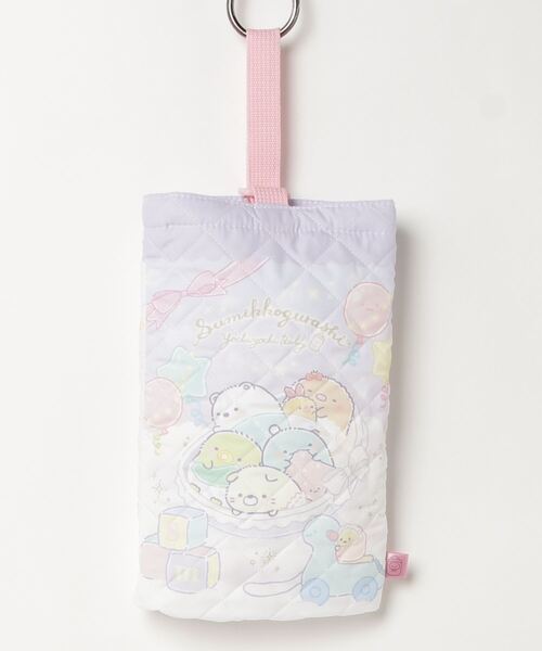 Disney（ディズニー）の「【 Disney / ディズニー】 【 すみっコぐらし 】 キルティング シューズバッグ 上履きケース 収納袋 入園 入学 新学期 AWK quilt shoesbag（シューズ小物/雑貨・キッズ・サックスブルー/ネイビー/ベージュ/ラベンダー/オフホワイト/ピンク・FREE）」の6枚目の写真