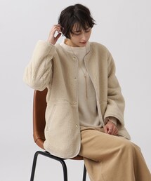 DRESKIP | ボアノーカラージャケット(ブルゾン)