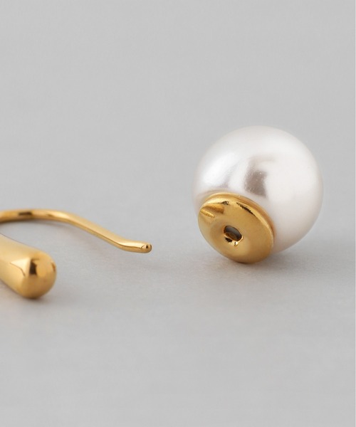 ANEMONE（アネモネ）の「【ステンレス】パールバックキャッチピアス（ピアス（両耳用）・レディース・ゴールド・FREE）」の4枚目の写真