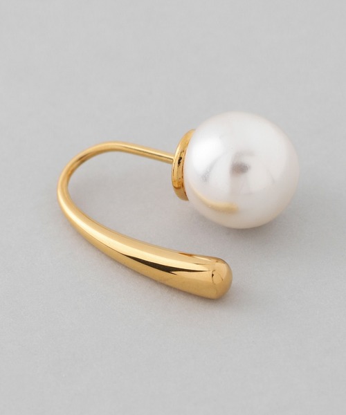 ANEMONE（アネモネ）の「【ステンレス】パールバックキャッチピアス（ピアス（両耳用）・レディース・ゴールド・FREE）」の3枚目の写真