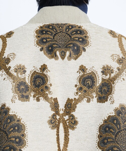 superNova.（スーパーノヴァ）の「【superNova./スーパーノヴァ】MA-1 Flight jacket - Velvet jacquard（ブルゾン・メンズ・アイボリー/ブラック・S/M）」の22枚目の写真