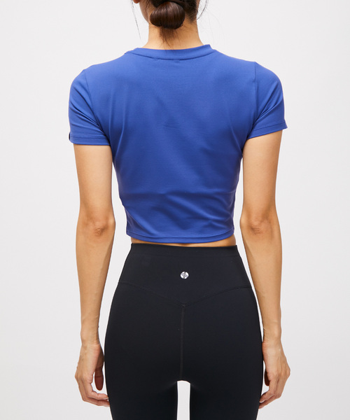 XEXYMIX（ゼクシィミックス）の「【XEXYMIX】クロップド丈ロゴTシャツ（Tシャツ/カットソー・レディース・イエロー/ブルー系その他4/ラベンダー/ブルー/ピンク/ブラック/ホワイト・M）」の17枚目の写真