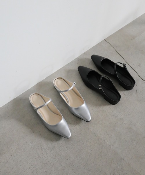 select MOCA（セレクトモカ）の「メリージェーンフラットサンダル（サンダル・レディース・シルバー/ブラック・LARGE/SMALL/MEDIUM）」の15枚目の写真