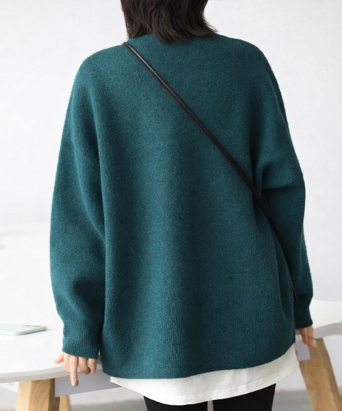 Miniministore(ミニミニストア)の「ハイネックニットセーター レディース秋冬(ニット/セーター・レディース・ブラック/グレー/グリーン・フリー)」の10枚目の写真