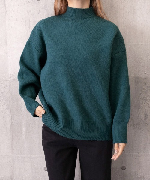 Miniministore(ミニミニストア)の「ハイネックニットセーター レディース秋冬(ニット/セーター・レディース・ブラック/グレー/グリーン・フリー)」の13枚目の写真