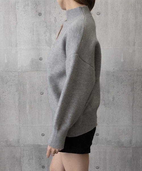 Miniministore(ミニミニストア)の「ハイネックニットセーター レディース秋冬(ニット/セーター・レディース・ブラック/グレー/グリーン・フリー)」の17枚目の写真