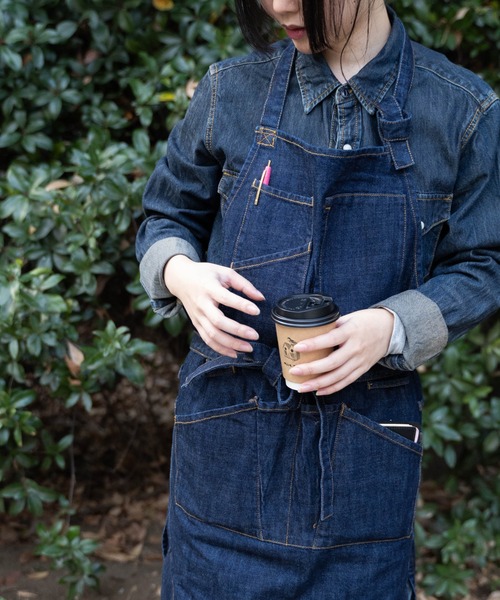 【 treck / トレック 】 デニム チノ エプロン ICI（エプロン）｜THE BAREFOOT（ベアフット）