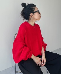 wee9s | perfect silhouette super over knit / パーフェクトシルエットスーパーオーバーニット(ニット/セーター)