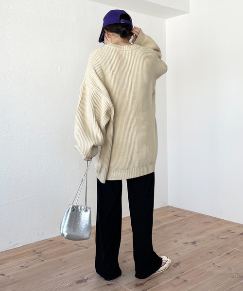 perfect silhouette super over knit / パーフェクトシルエット