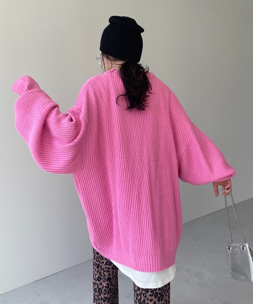 perfect silhouette super over knit / パーフェクトシルエットスーパーオーバーニット（ニット/セーター）｜wee9s（ウィークス）