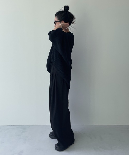 perfect silhouette super over knit / パーフェクトシルエットスーパーオーバーニット（ニット/セーター）｜wee9s（ウィークス）
