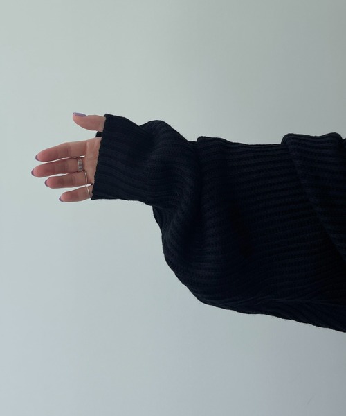 perfect silhouette super over knit / パーフェクトシルエットスーパーオーバーニット（ニット/セーター）｜wee9s（ウィークス）