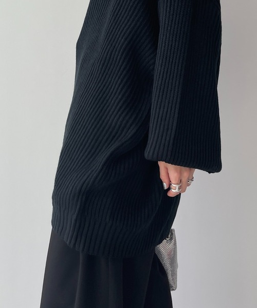perfect silhouette super over knit / パーフェクトシルエットスーパーオーバーニット（ニット/セーター）｜wee9s（ウィークス）
