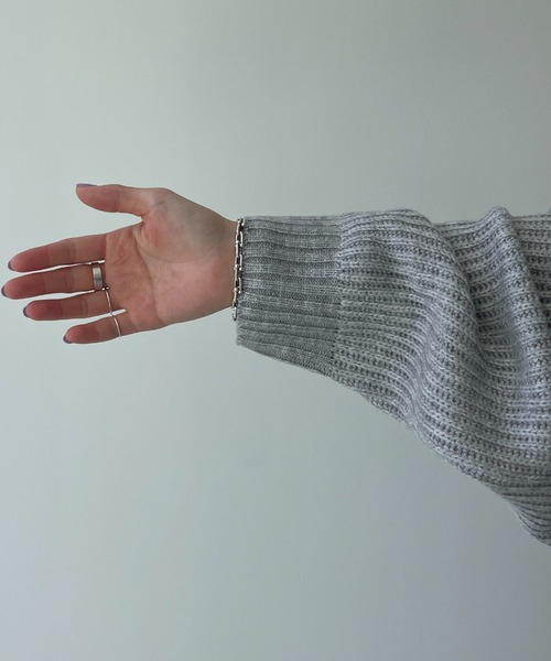 perfect silhouette super over knit / パーフェクトシルエットスーパーオーバーニット（ニット/セーター）｜wee9s（ウィークス）