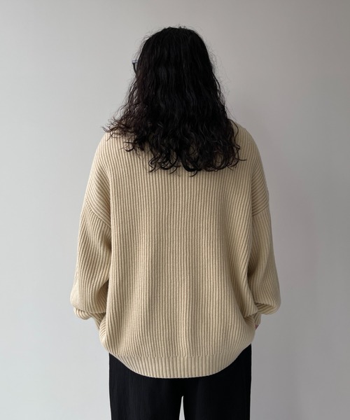 perfect silhouette super over knit / パーフェクトシルエットスーパーオーバーニット（ニット/セーター）｜wee9s（ウィークス）