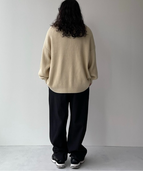 perfect silhouette super over knit / パーフェクトシルエットスーパーオーバーニット（ニット/セーター）｜wee9s（ウィークス）