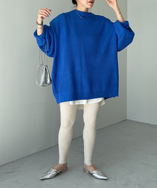 perfect silhouette super over knit / パーフェクトシルエットスーパーオーバーニット（ニット/セーター）｜wee9s（ウィークス）