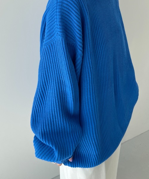 perfect silhouette super over knit / パーフェクトシルエットスーパーオーバーニット（ニット/セーター）｜wee9s（ウィークス）