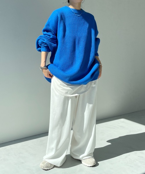 perfect silhouette super over knit / パーフェクトシルエットスーパーオーバーニット（ニット/セーター）｜wee9s（ウィークス）