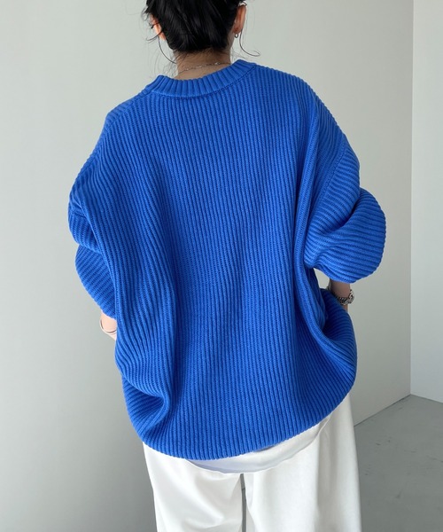 perfect silhouette super over knit / パーフェクトシルエットスーパーオーバーニット（ニット/セーター）｜wee9s（ウィークス）