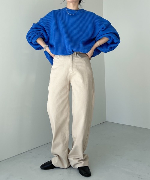 perfect silhouette super over knit / パーフェクトシルエットスーパーオーバーニット（ニット/セーター）｜wee9s（ウィークス）