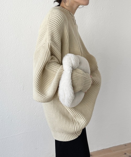 wee9s パーフェクトシルエットスーパーオーバースウェット ボーダー perfect silhouette super over sweat / border | wee9s