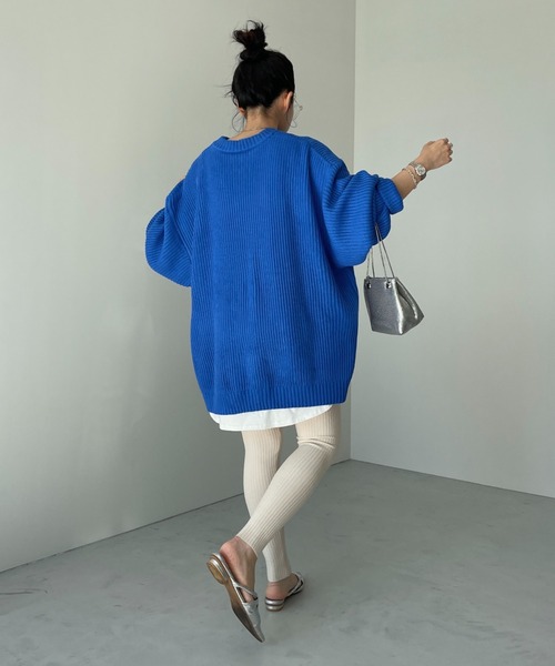 perfect silhouette super over knit / パーフェクトシルエットスーパーオーバーニット（ニット/セーター）｜wee9s（ウィークス）