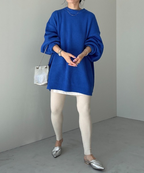 perfect silhouette super over knit / パーフェクトシルエットスーパーオーバーニット（ニット/セーター）｜wee9s（ウィークス）