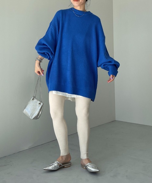 perfect silhouette super over knit / パーフェクトシルエットスーパーオーバーニット（ニット/セーター）｜wee9s（ウィークス）