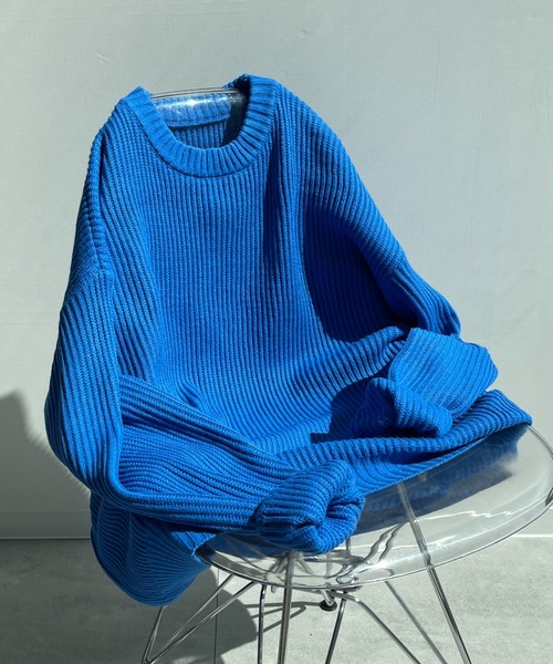 perfect silhouette super over knit / パーフェクトシルエットスーパーオーバーニット（ニット/セーター）｜wee9s（ウィークス）