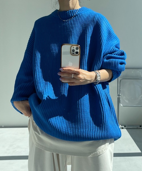 perfect silhouette super over knit / パーフェクトシルエットスーパーオーバーニット（ニット/セーター）｜wee9s（ウィークス）