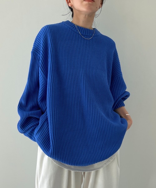 perfect silhouette super over knit / パーフェクトシルエットスーパーオーバーニット（ニット/セーター）｜wee9s（ウィークス）