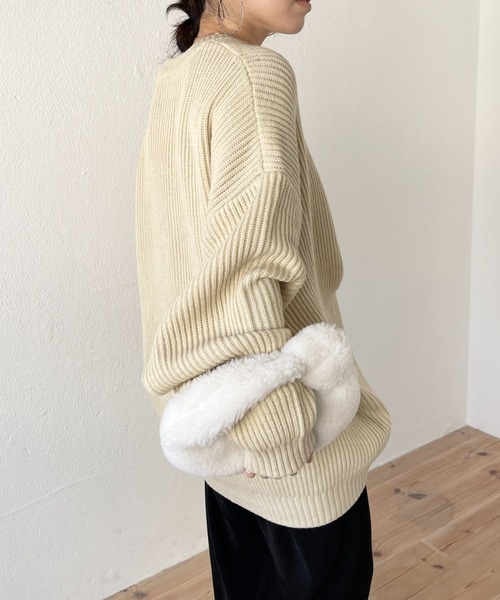 perfect silhouette super over knit / パーフェクトシルエットスーパーオーバーニット（ニット/セーター）｜wee9s（ウィークス）