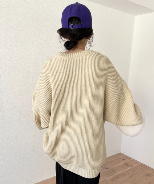 perfect silhouette super over knit / パーフェクトシルエットスーパーオーバーニット（ニット/セーター）｜wee9s（ウィークス）