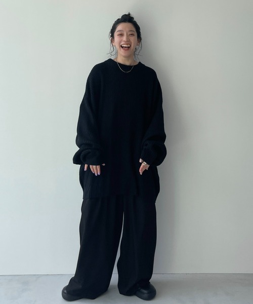 wee9s パーフェクトシルエットスーパーオーバースウェット ボーダー wee9s パーフェクトシルエットスーパーオーバースウェット wee9s