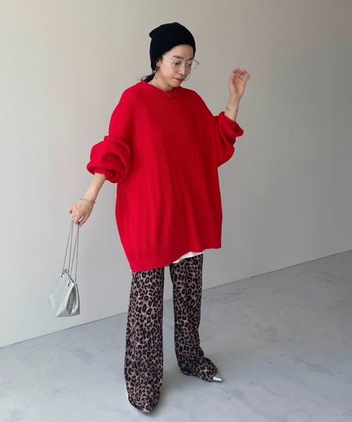 perfect silhouette super over knit / パーフェクトシルエットスーパーオーバーニット（ニット/セーター）｜wee9s（ウィークス）