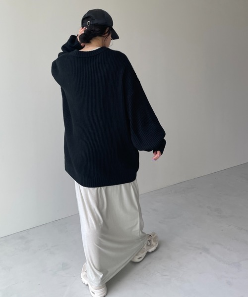 wee9s パーフェクトシルエットスーパーオーバースウェット perfect silhouette super over sweat / cream | wee9s