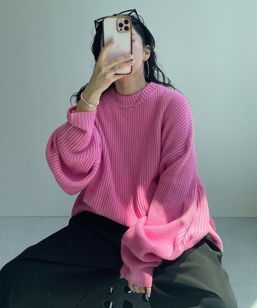perfect silhouette super over knit / パーフェクトシルエットスーパーオーバーニット（ニット/セーター）｜wee9s（ウィークス）