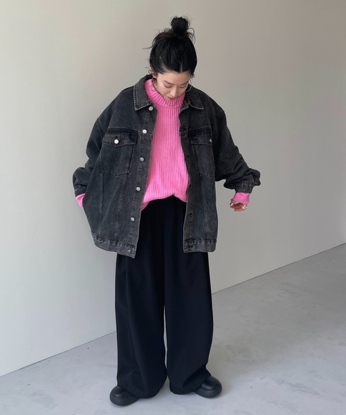 perfect silhouette super over knit / パーフェクトシルエットスーパーオーバーニット（ニット/セーター）｜wee9s（ウィークス）