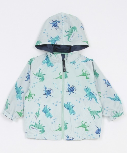 kladskap（クレードスコープ）の「恐竜リバーシブルウィンドブレーカー（マウンテンパーカー・キッズ・アイボリー/ライトグリーン・100cm/130cm/90cm/120cm/110cm/80ｃｍ）」の5枚目の写真